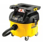 Gul och svart DeWalt stoftavskiljare för dammfri renovering.